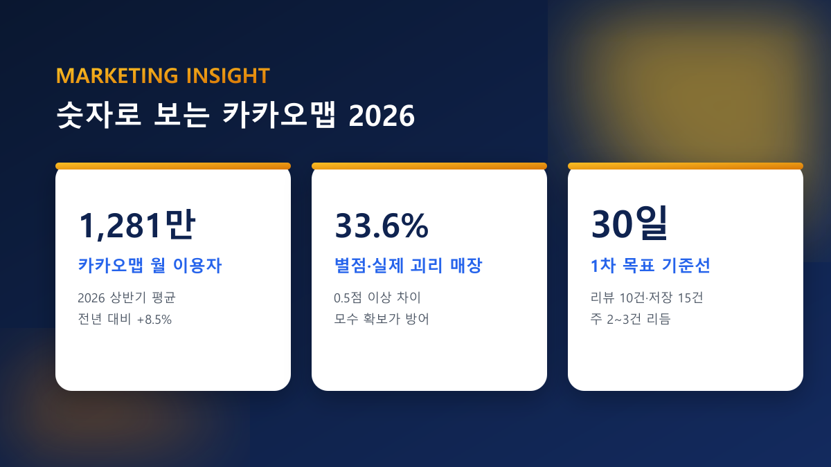 카카오맵 리뷰 늘리기·저장 — 매장 상위노출, 100% 실사용자 진행